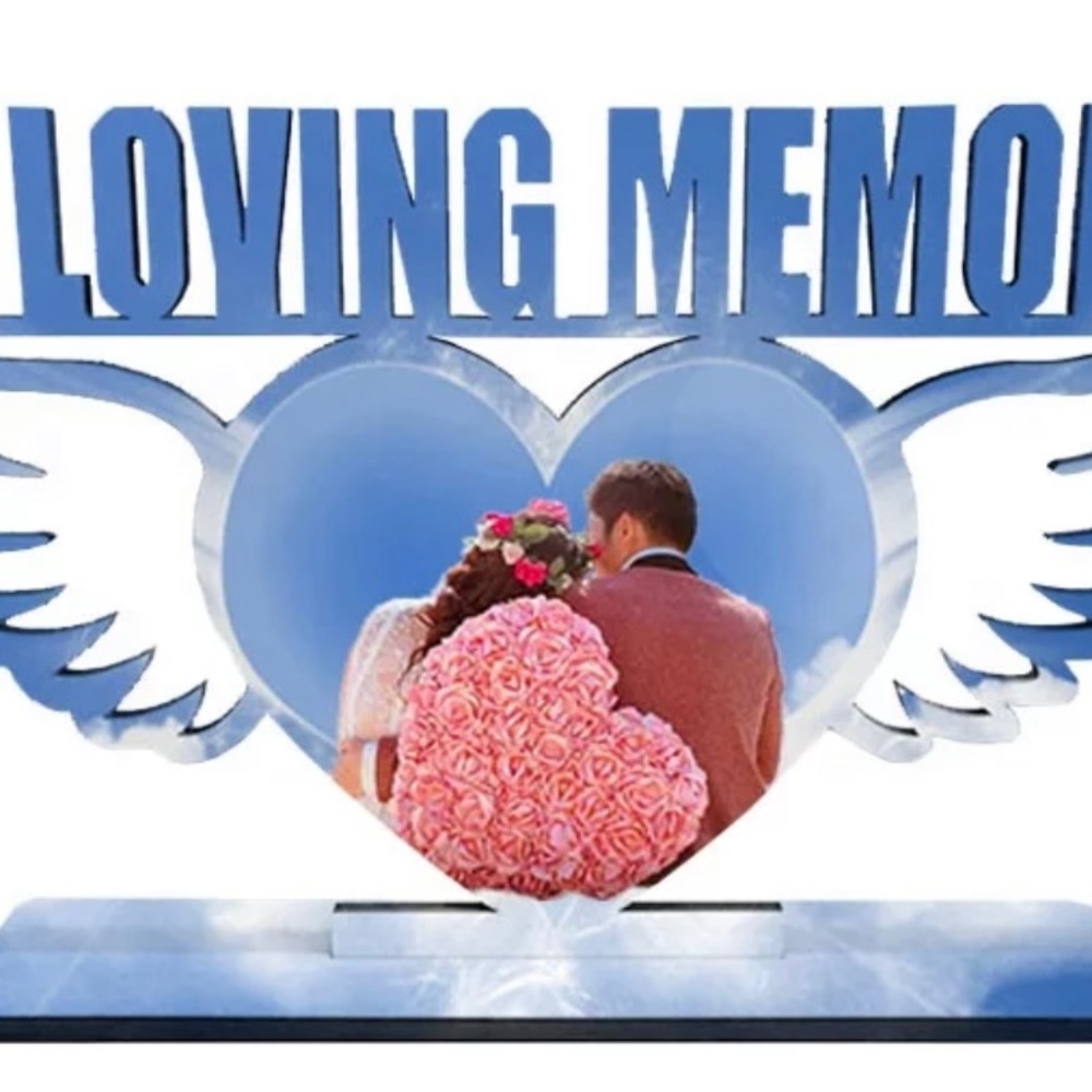 In loving memory frames made of mdf wood send us your photo let us customize